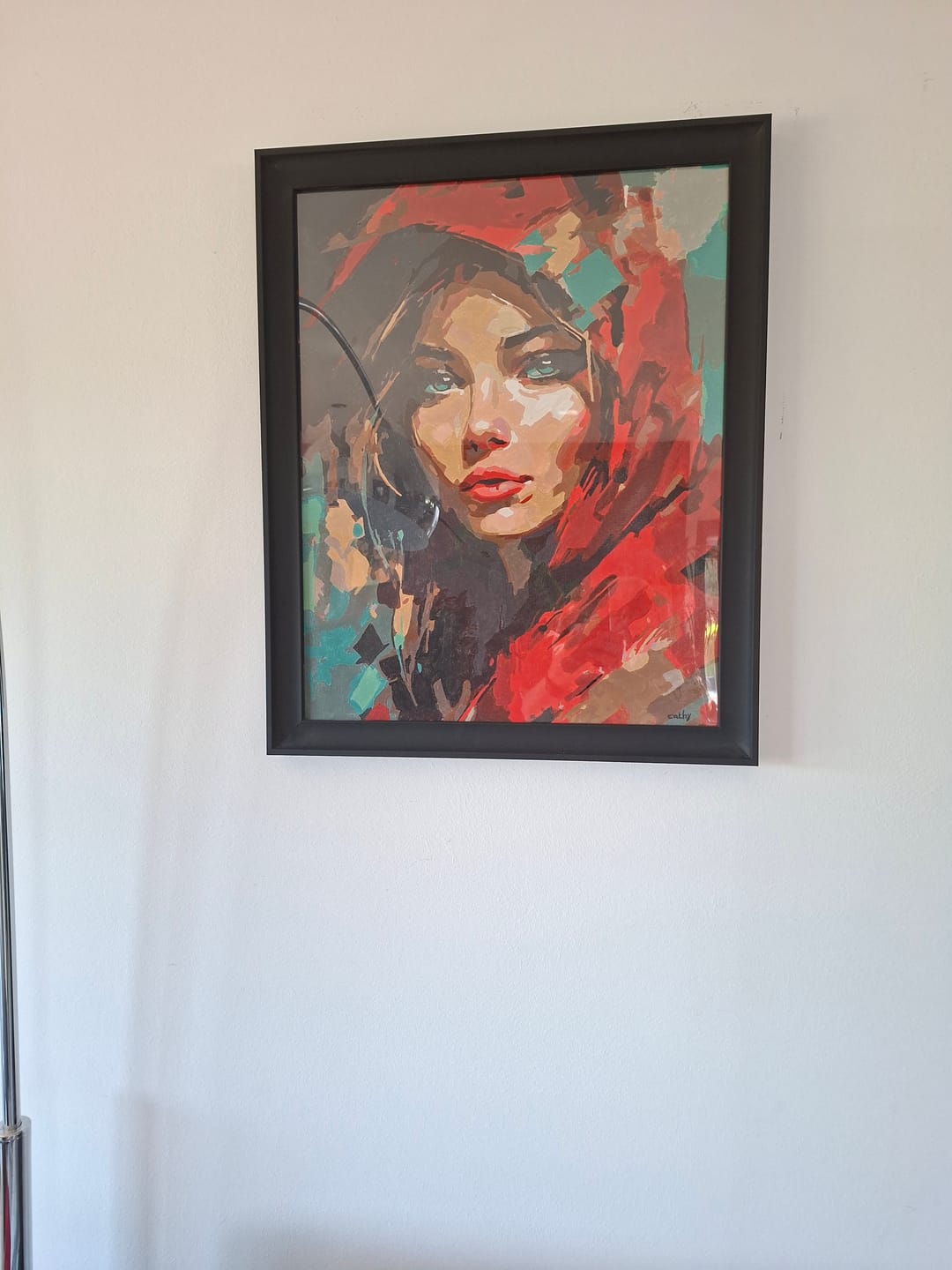 Customer photo review of Femme au chapeau et Fleurs