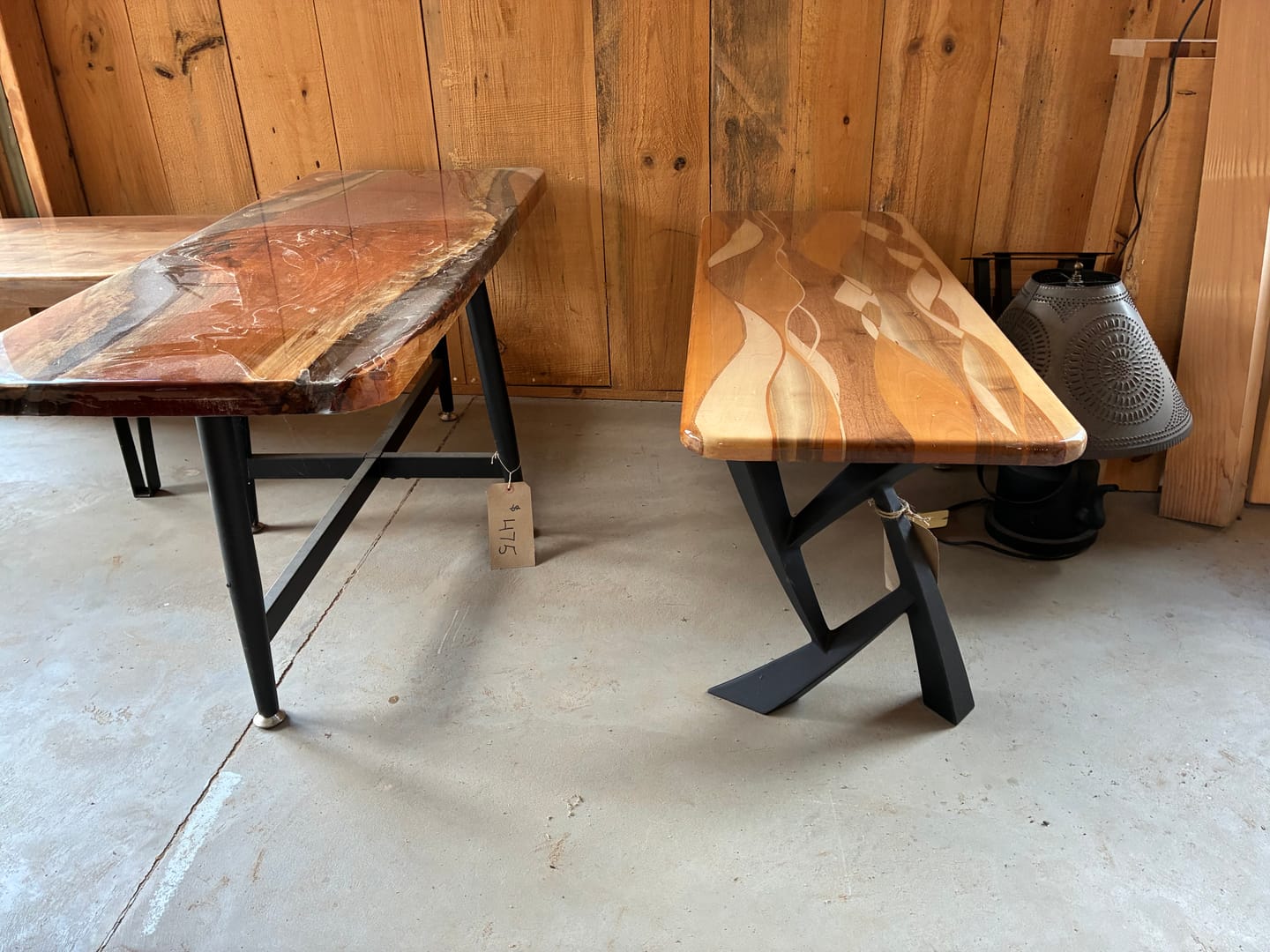Customer photo review of Bench Legs 107 Draco 16.5" H Modern Metal DIY Furniture