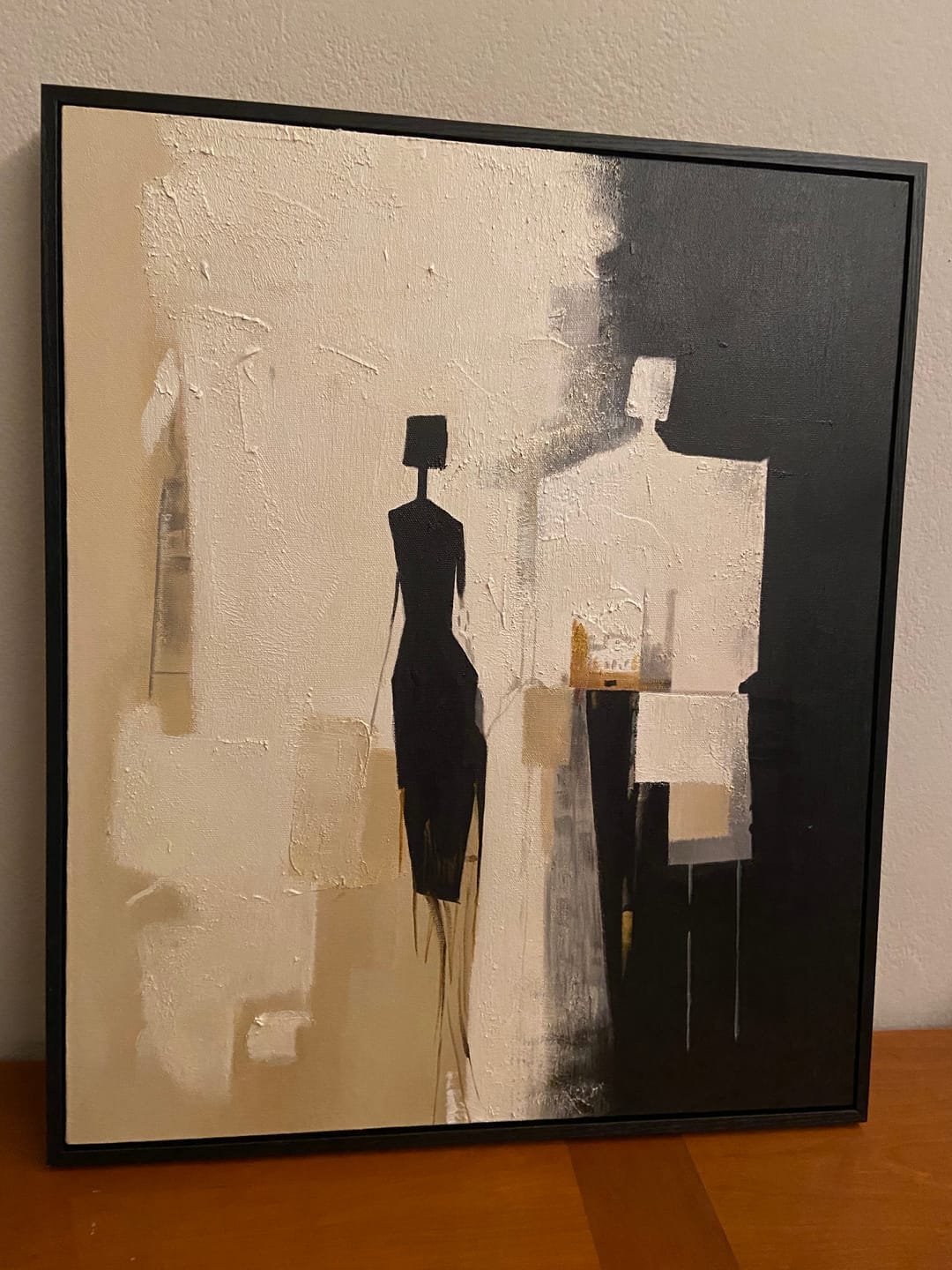 Customer photo review of Noir - Abstract Portrait Wall Art