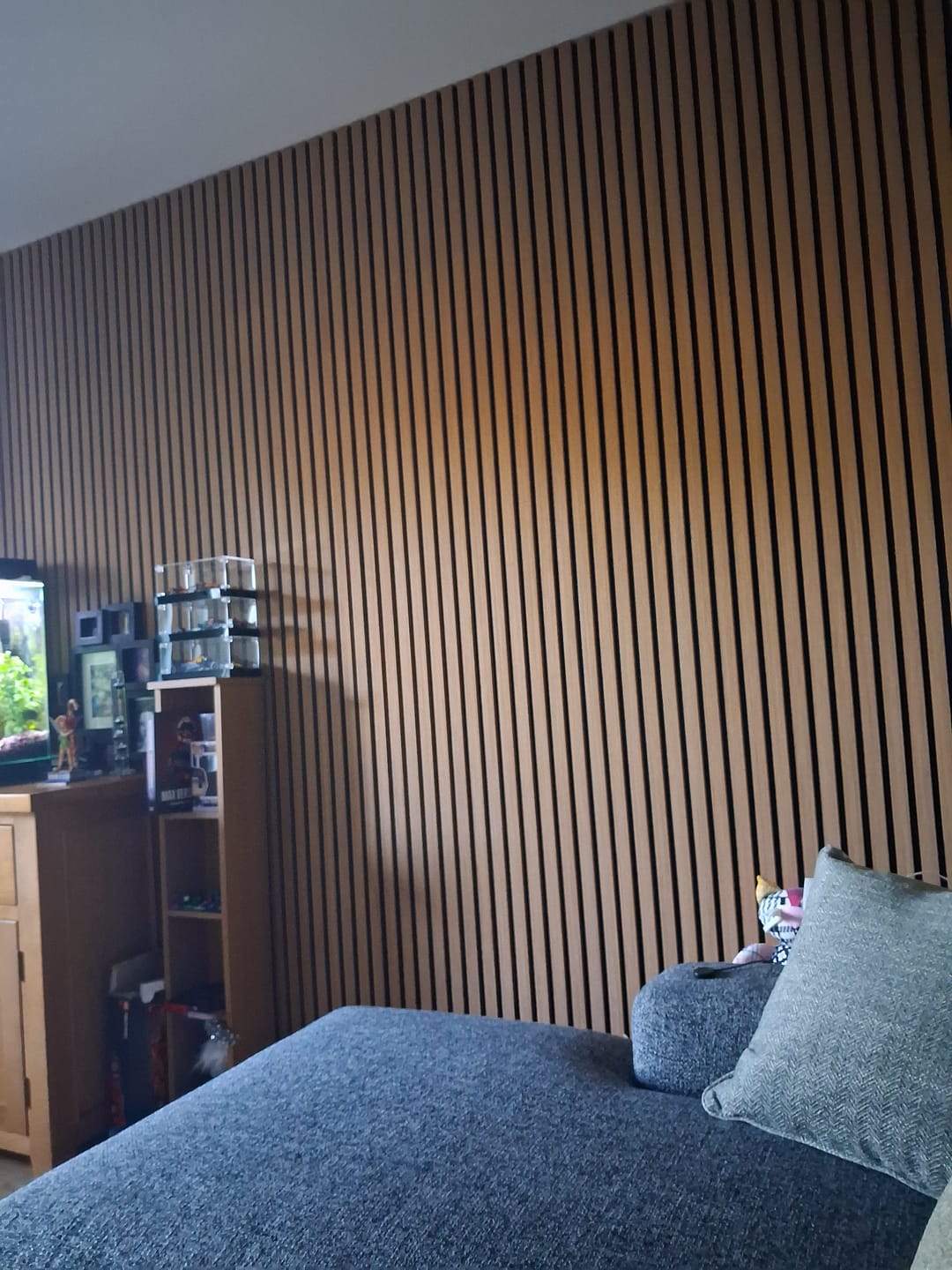 Customer photo review of Natural Oak Acoustic Wall Panel