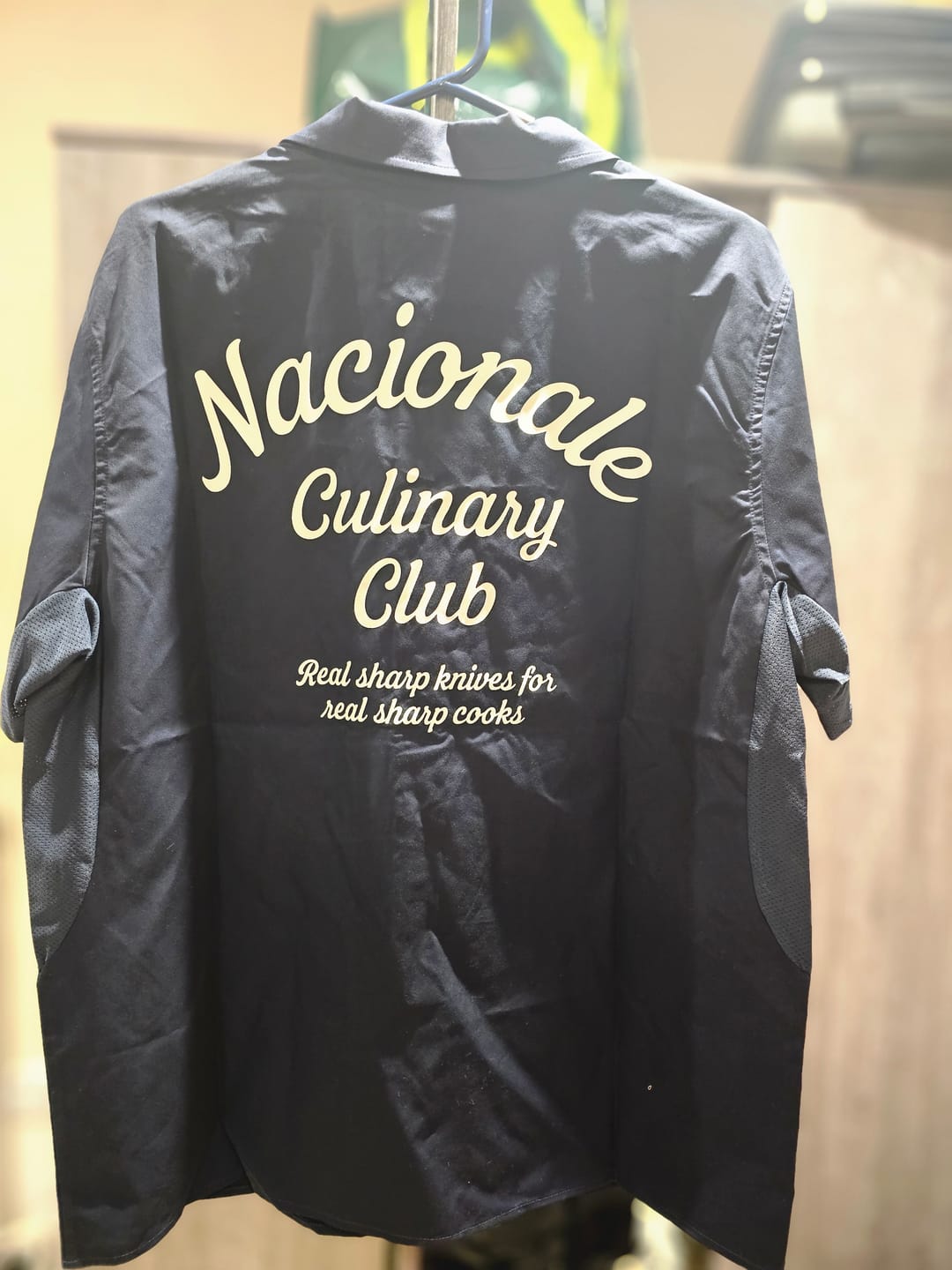 Customer photo review of Navy Nacionale Bladeworks Cook's Shirt