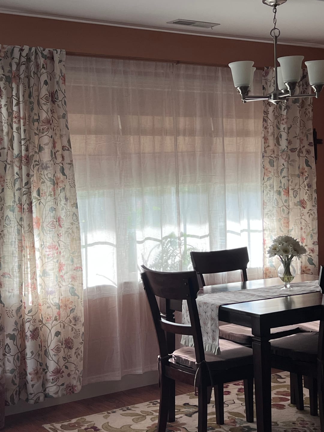 Customer photo review of Hattie Floral Linen Blend Curtains
