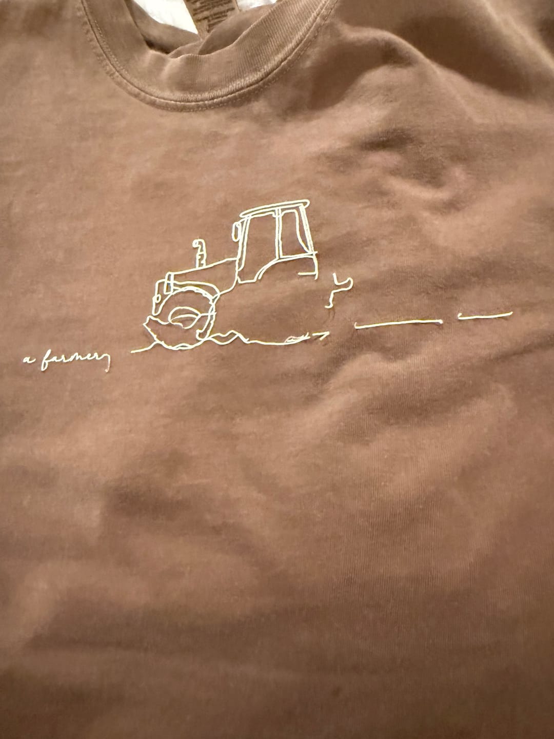 Customer photo review of Thank A Farmer Continuous Line Doodle