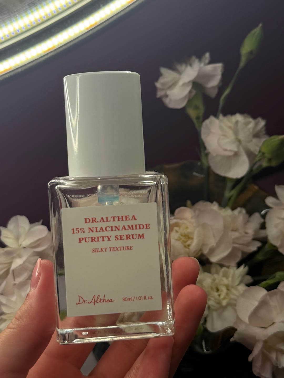 Customer photo review of Balinošs serums ar niacinamīdu un cinku Dr. Althea Niacinamide Purity Serum