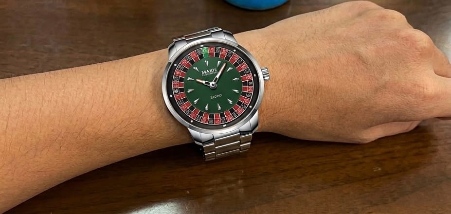Customer photo review of Mark Fairwhale FW-5031 ROULETTE Watch – Luxury Roulette Timepiece