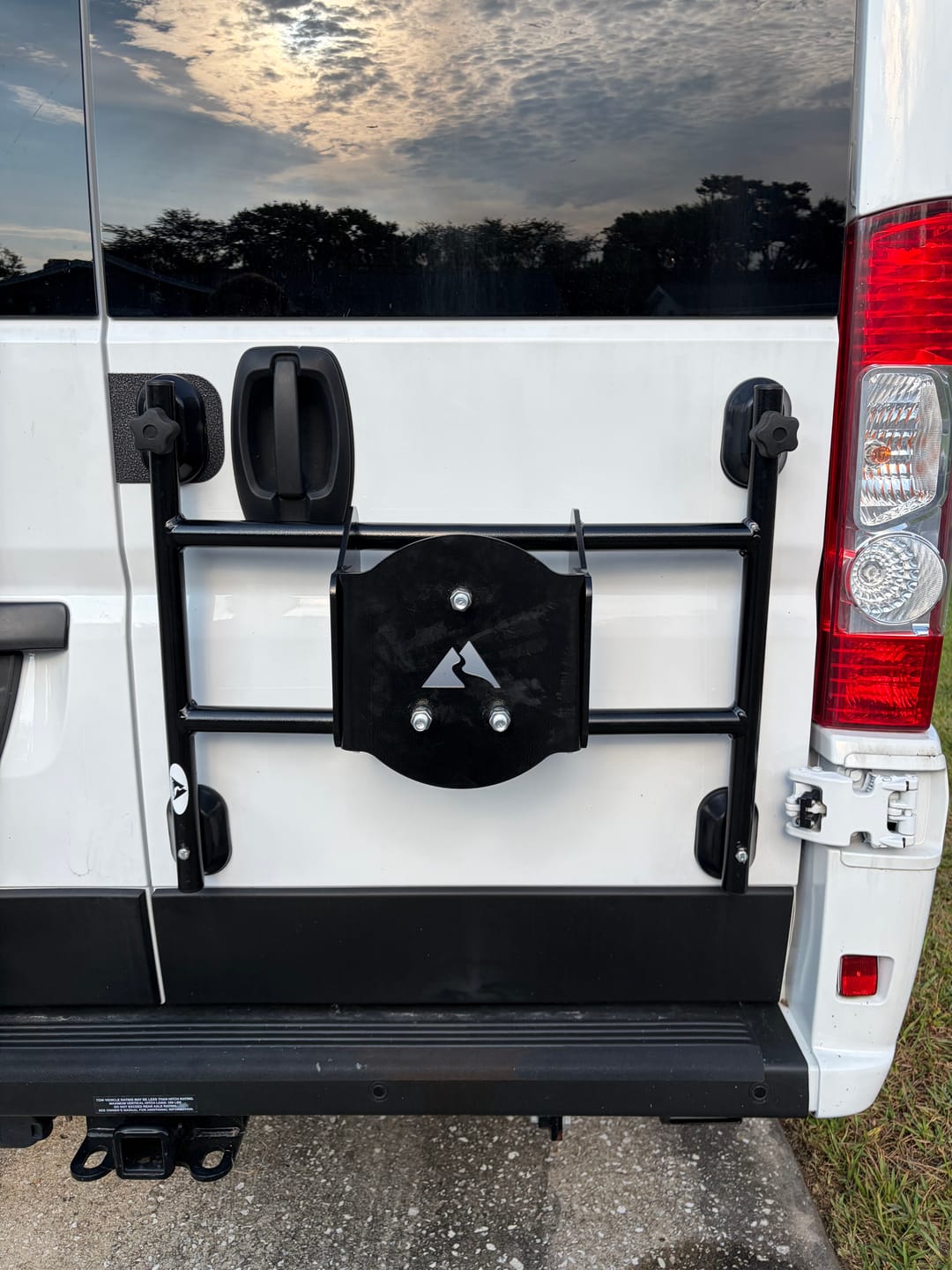 Customer photo review of B-Van Tire Carrier for Promaster