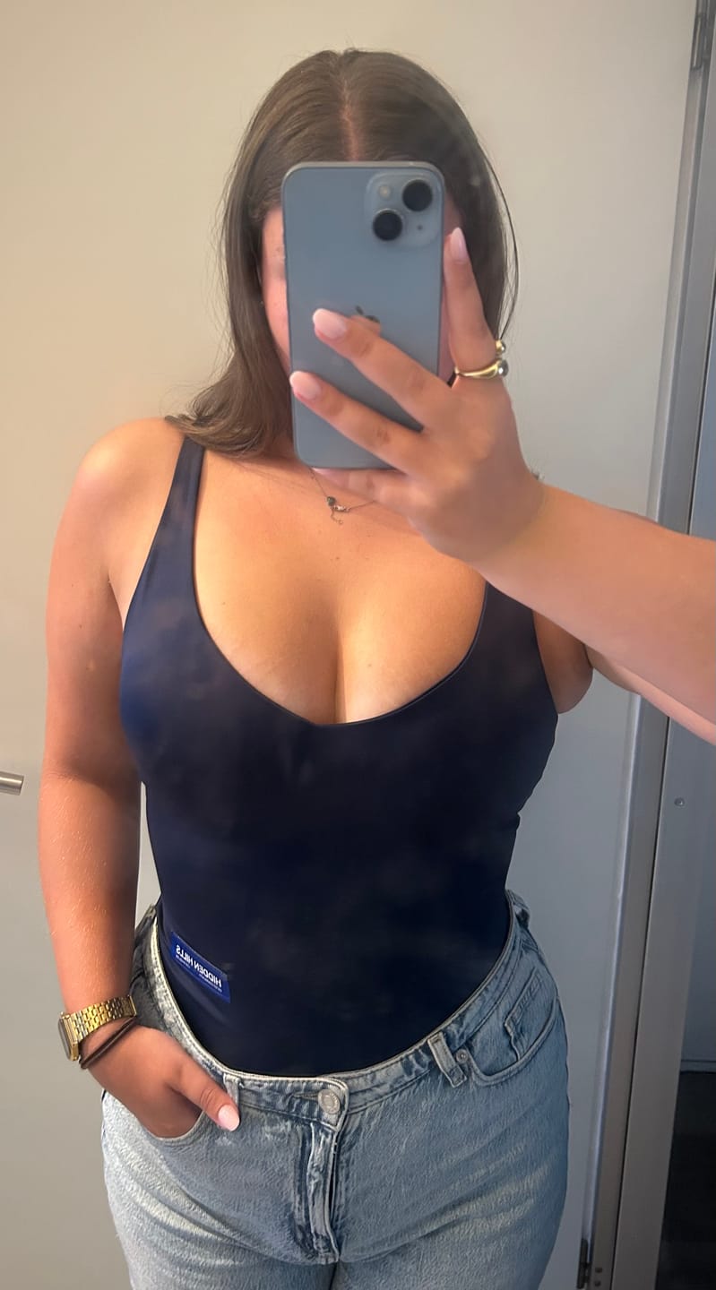 Customer photo review of LABEL BODYSUIT NAVY