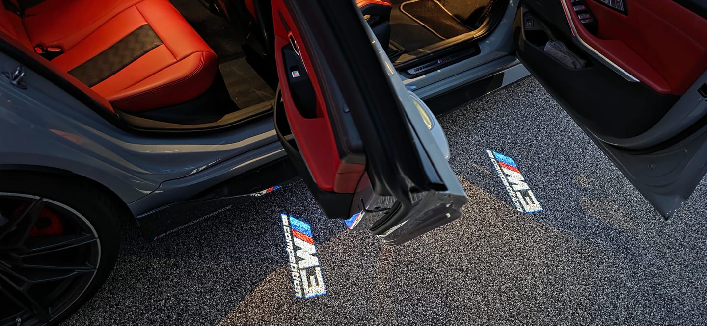Customer photo review of BMW G SERIES DOOR LIGHTS