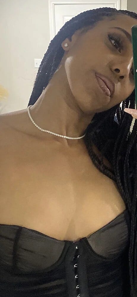 Customer photo review of Monaco Tennis Choker Necklace