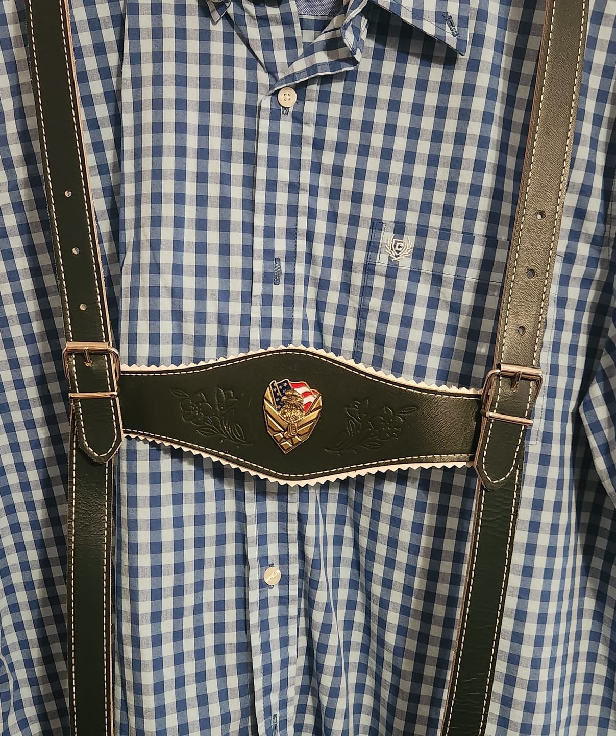 Customer photo review of US Air Force Veteran Pin