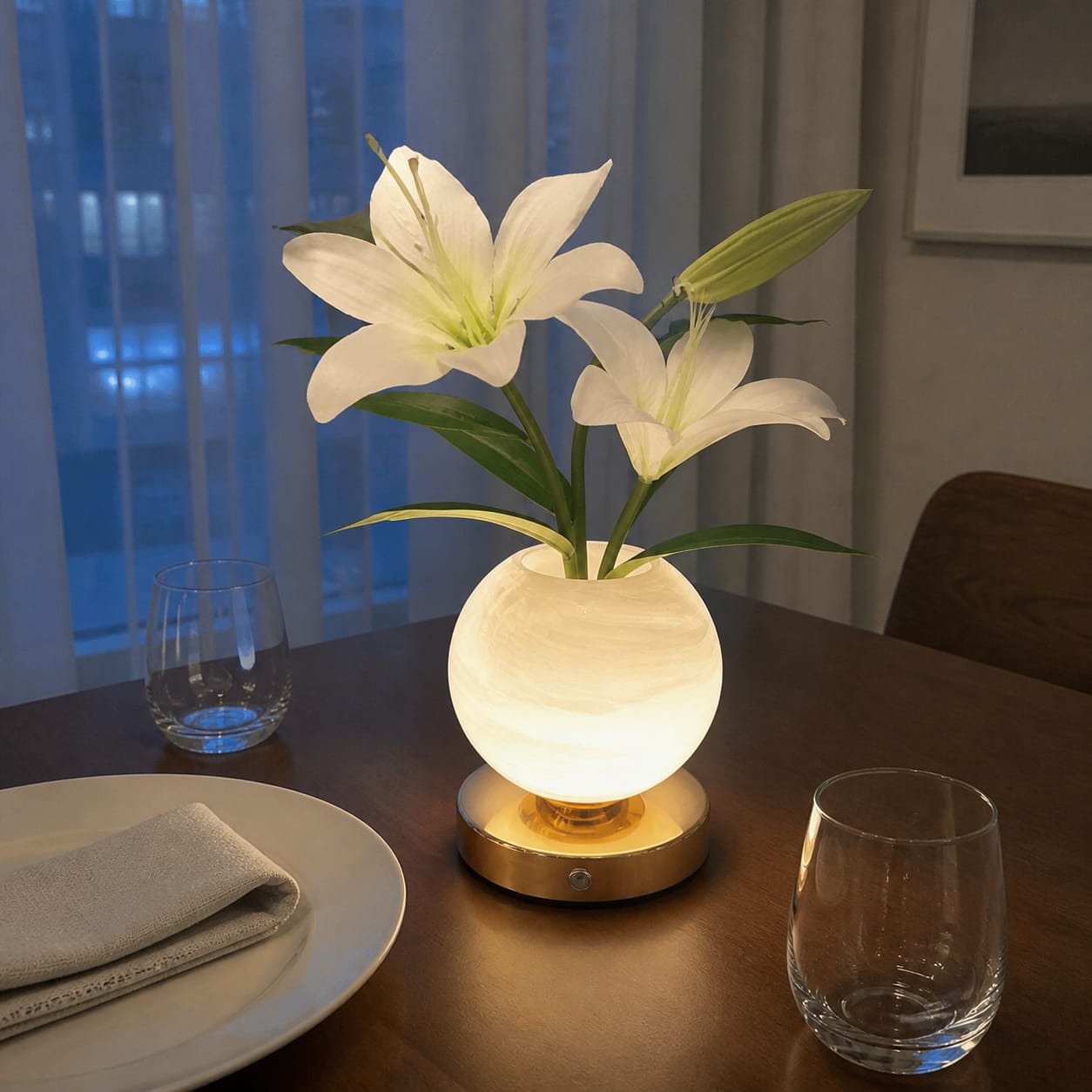 Customer photo review of Lily Bloom Lamp