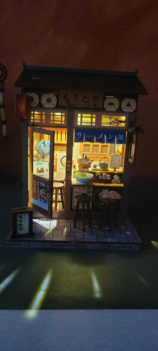 Customer photo review of DIY Book Nook Kit - Ramen Restaurant