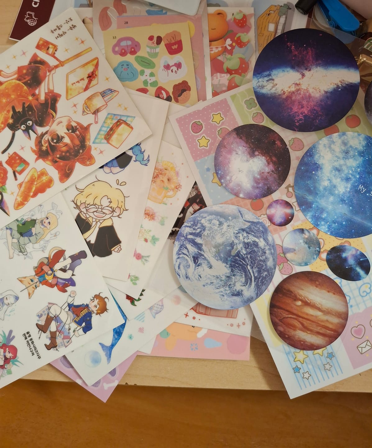 Customer photo review of KSticker Blind Box | 10 Sheets Selected from Nearly 100 Designs