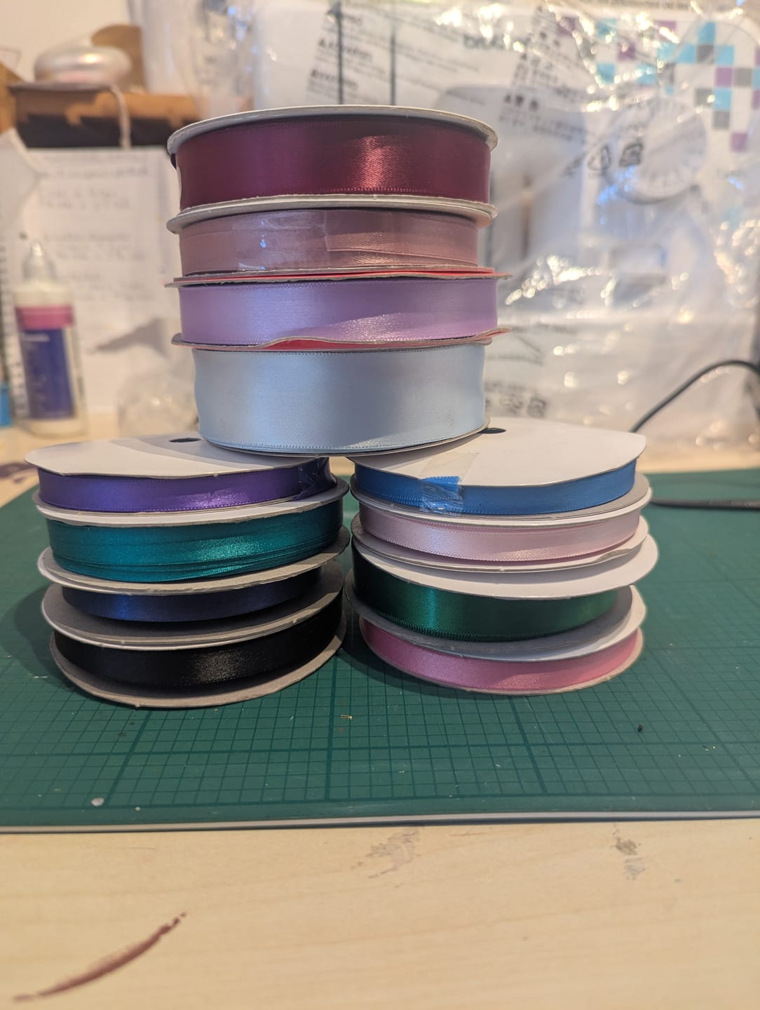 Customer photo review of 12 Reels Assorted Ribbon Bundle- Up to 300m