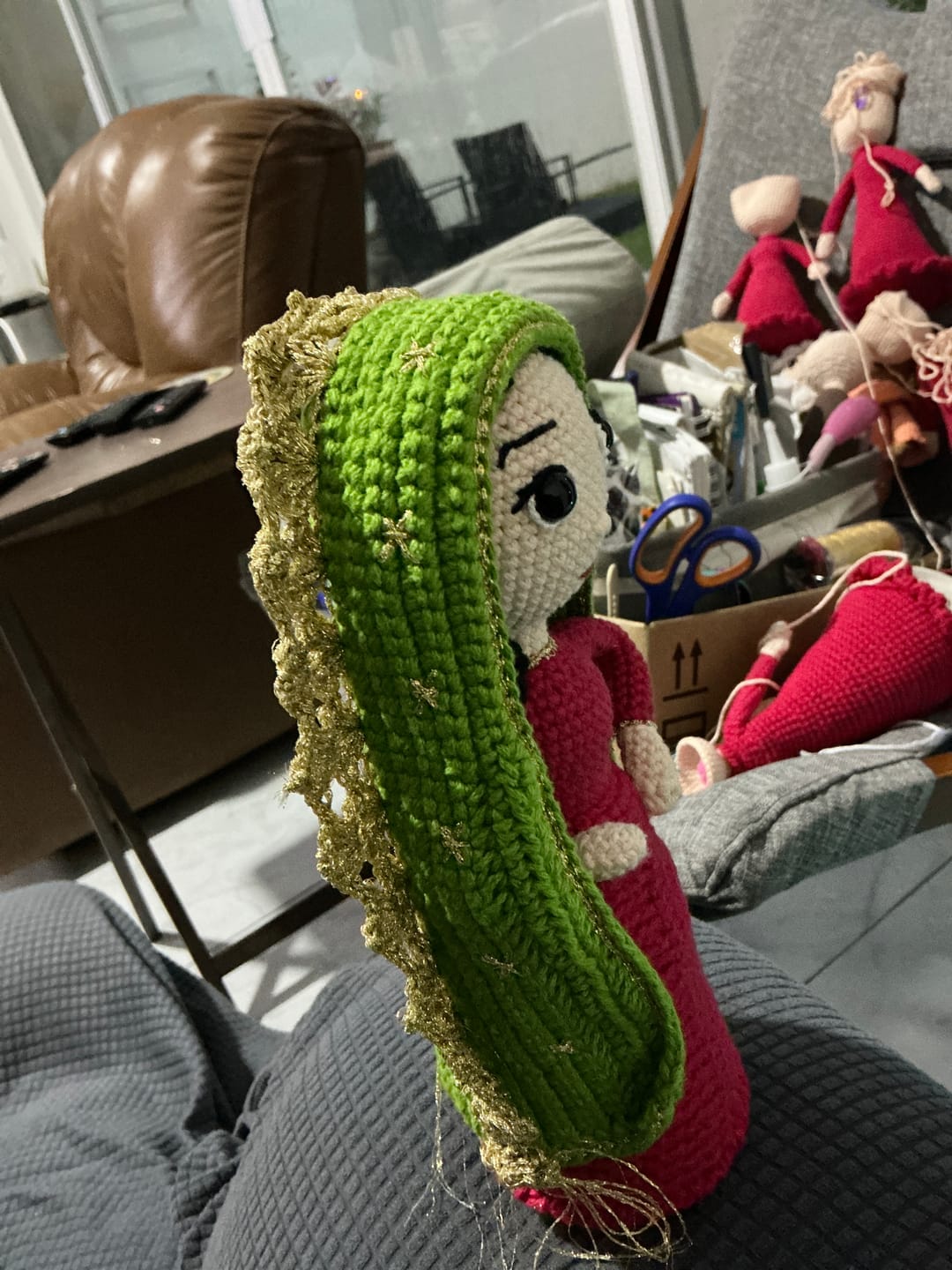 Customer photo review of Hilo Crochet Metálico, marca Omega, MADEJA de 25g de 225m ⭐