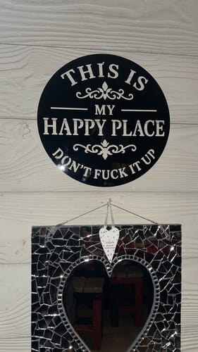 Customer photo review of My Happy Place Wall Art