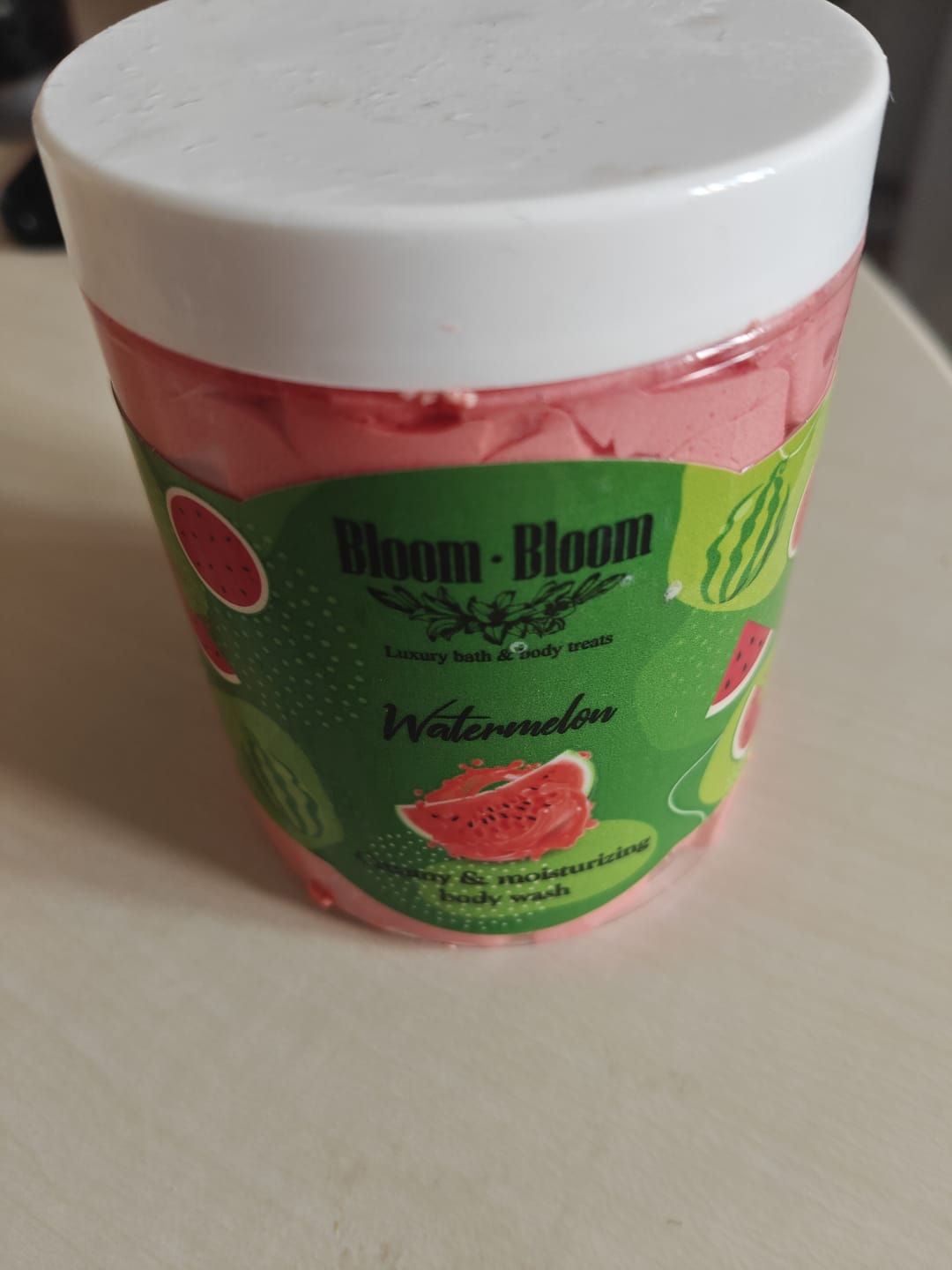Customer photo review of Σαπουνοπαγωτό Καρπούζι | Κρεμώδες Αφρόλουτρο με Βούτυρο Καριτέ | 250gr