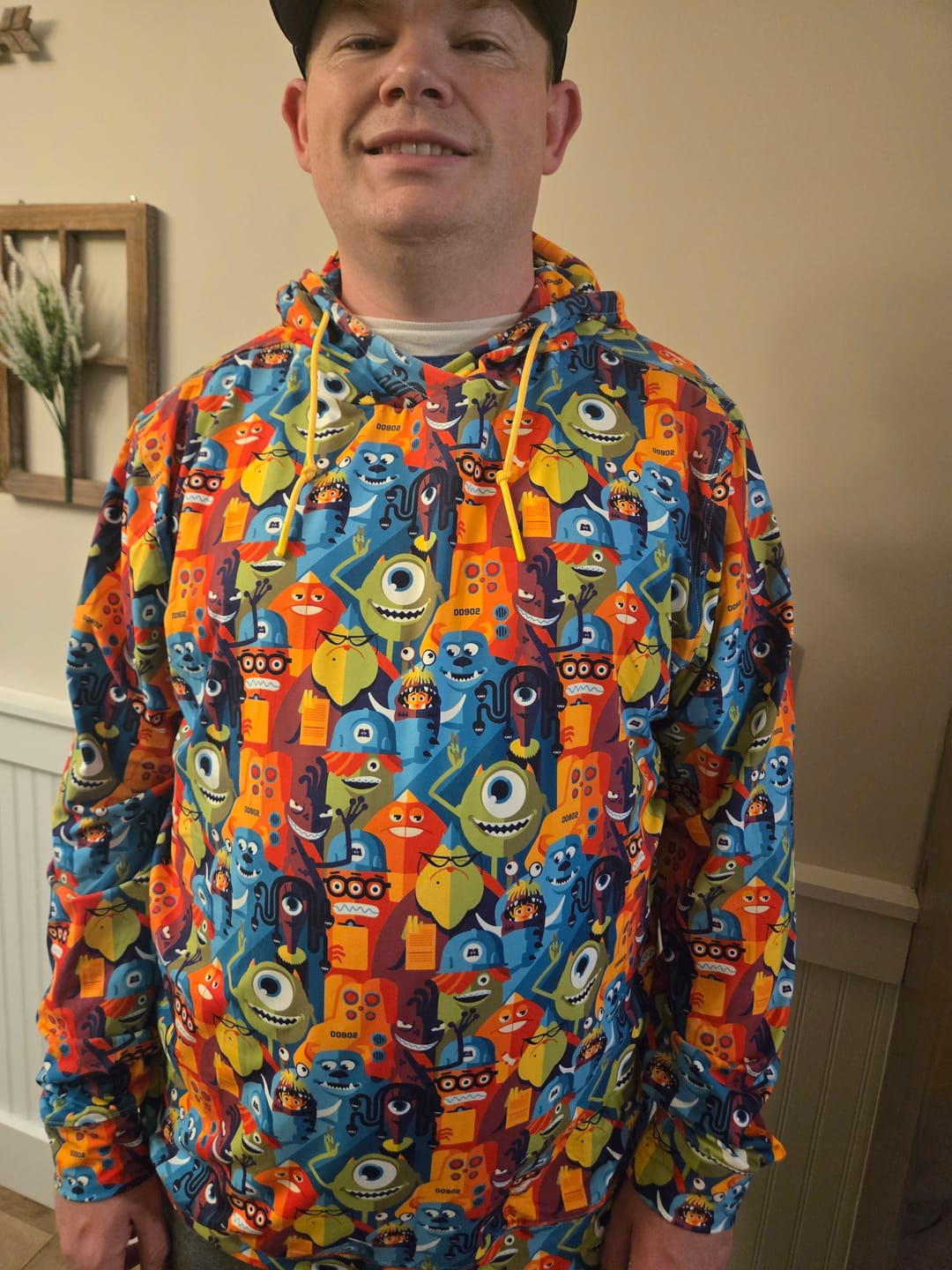 Customer photo review of Disney and Pixar Monsters, Inc. "The Scare Floor" – Performance Hoodie