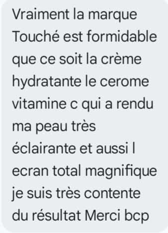 Customer photo review of VITAMINE C 11% ULTRA PURE · HIGH POTENCY