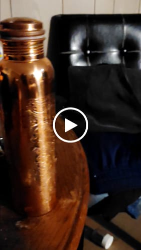 Customer video review of Special Edition Mandala Engraved Copper Water Bottle | Spiritual Wellness & Meditation Design