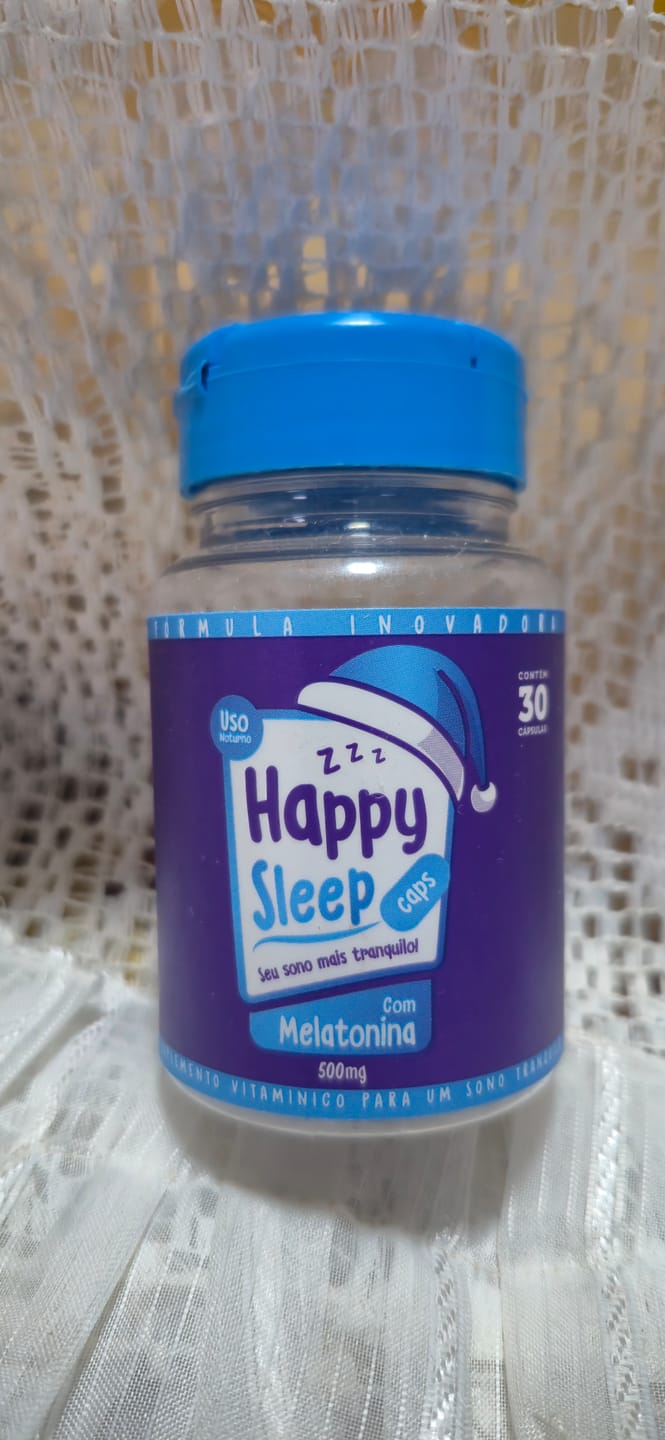 Customer photo review of Melatonina Happy Sleep - 1 Pote (30 dias de uso)
