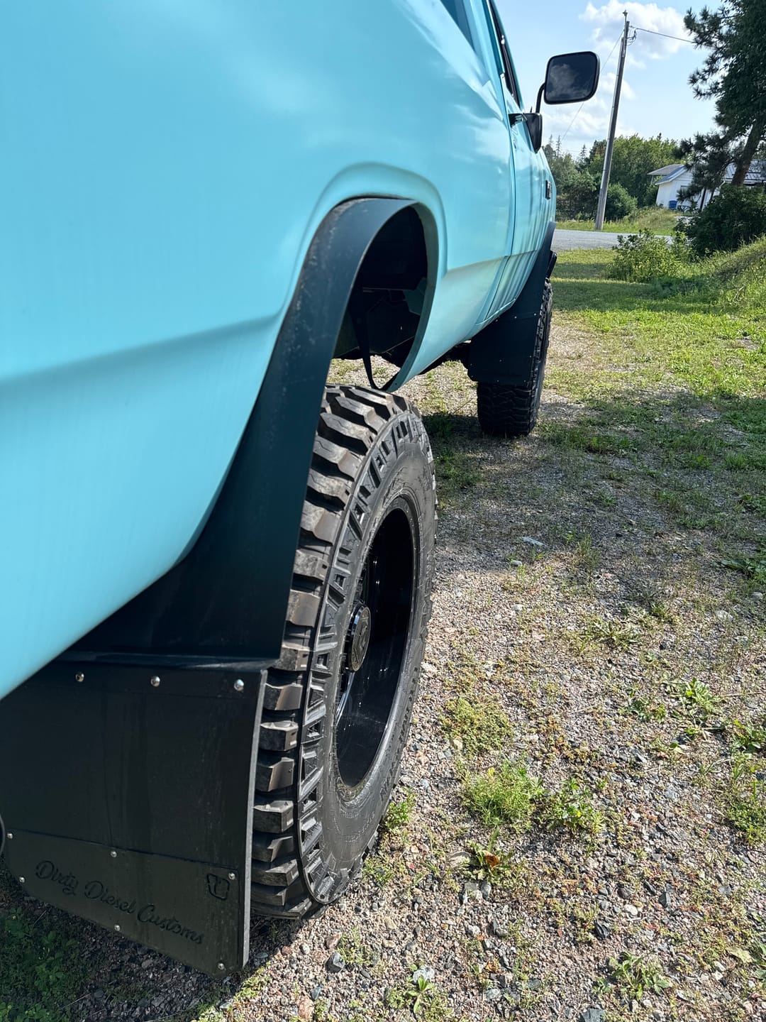 Customer photo review of Trigger Industries Long-John Mud Flaps