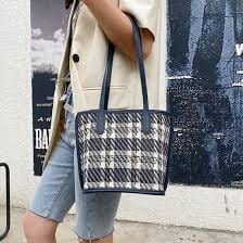 Customer photo review of Alana Tartan Tote Bag