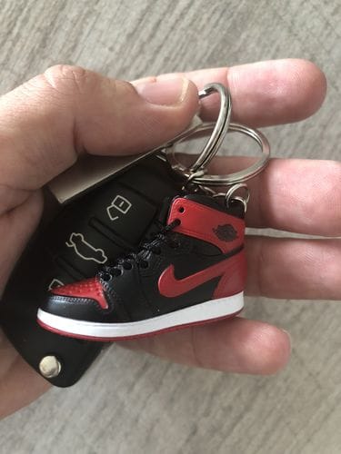 Customer photo review of AJ1 Collection | Mini Sneakers Keychain