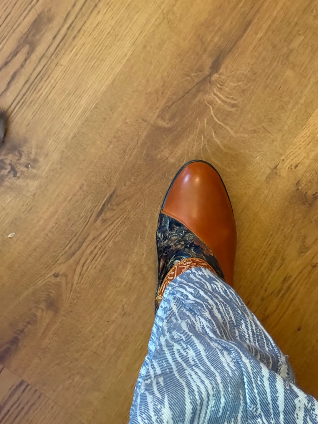 Customer photo review of Handmade Nature Bloom Ankle Boots