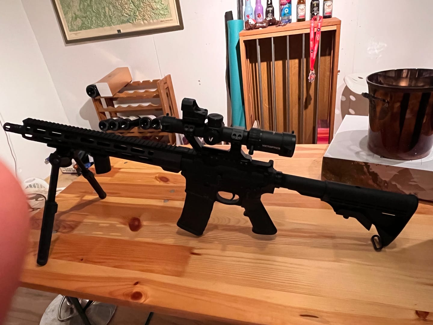 Customer photo review of Complete AR-15 Optics Solution: S6 1-6x24 LPVO Scope Kit with Extreme High Picatinny Mount (OPSL122)