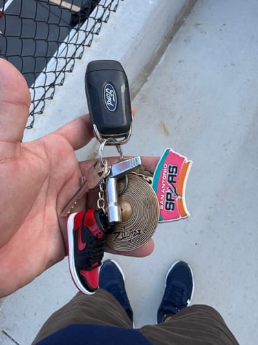 Customer photo review of AJ1 Collection | Mini Sneakers Keychain