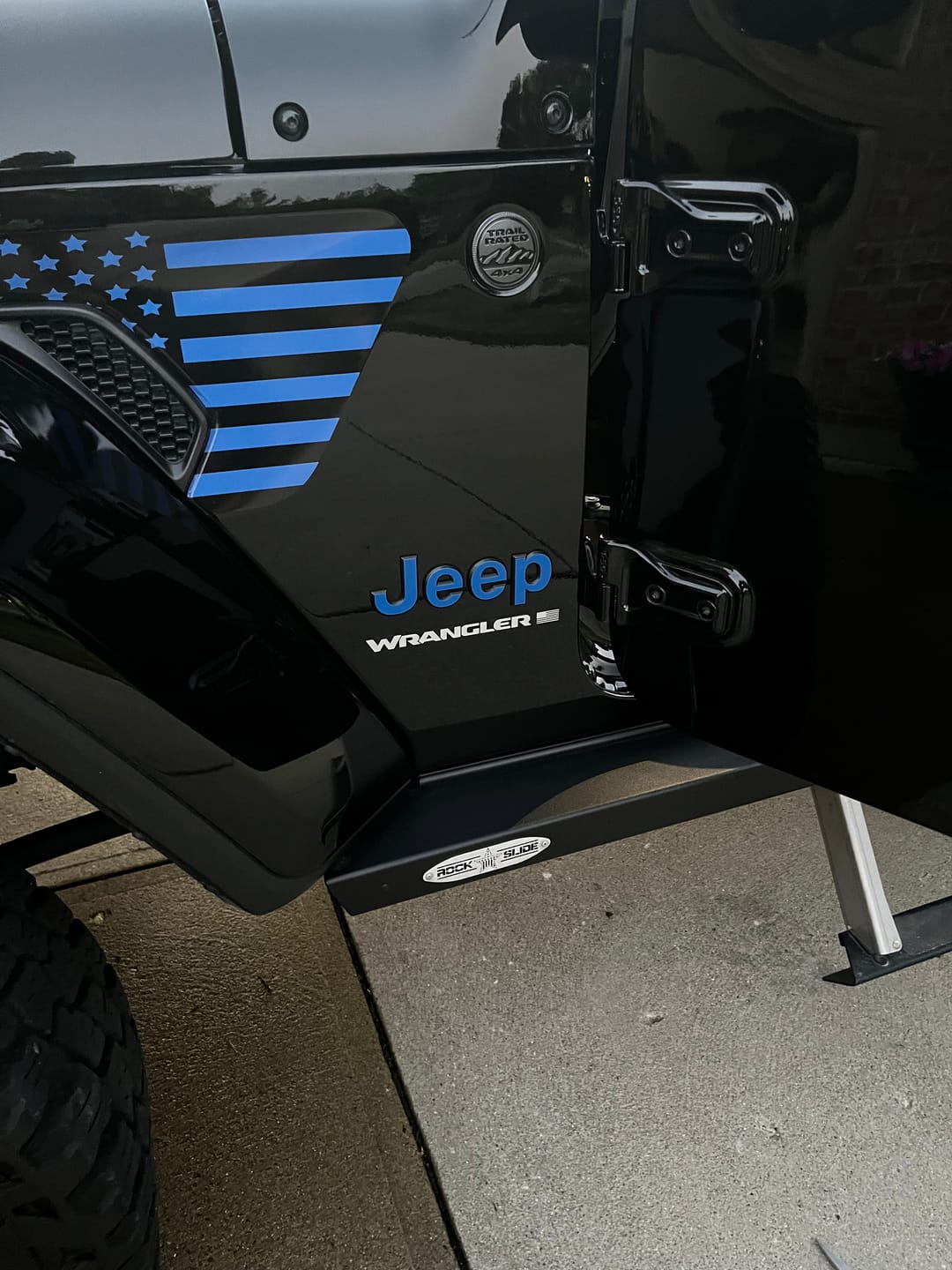 Customer photo review of JEEP Wrangler Emblem Overlay Decal Set | Fits JL, JK, TJ & YJ