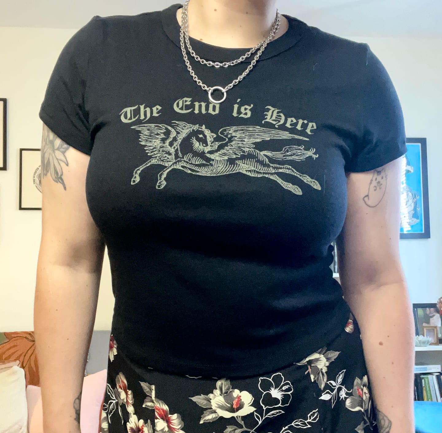 Customer photo review of The End Babydoll Rib Tee