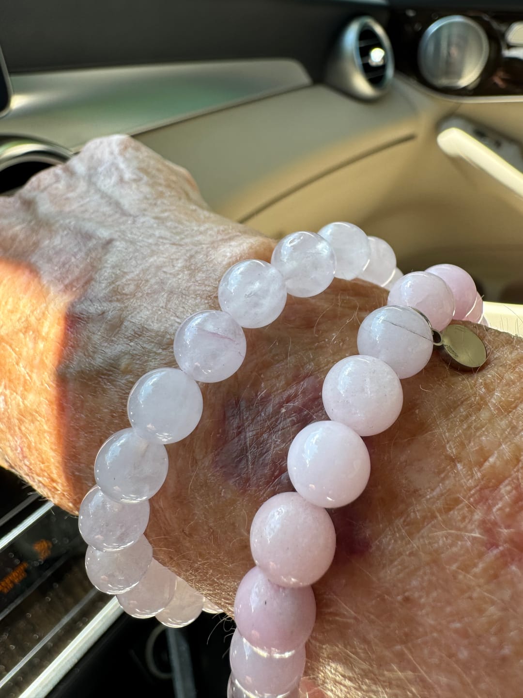 Customer photo review of Cherry Blossom Jasper Bracelet