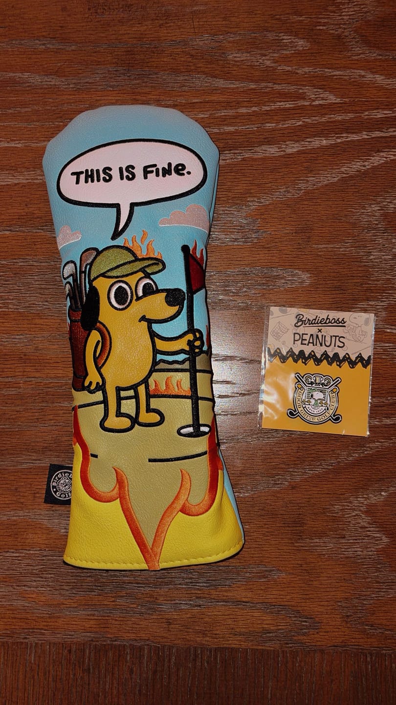 Customer photo review of This is Fine Headcover