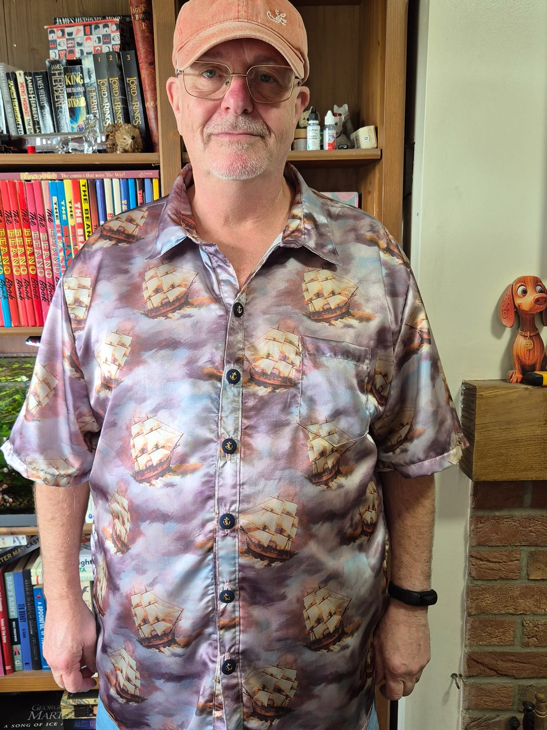 Customer photo review of Sailing Ships Satin Fabric