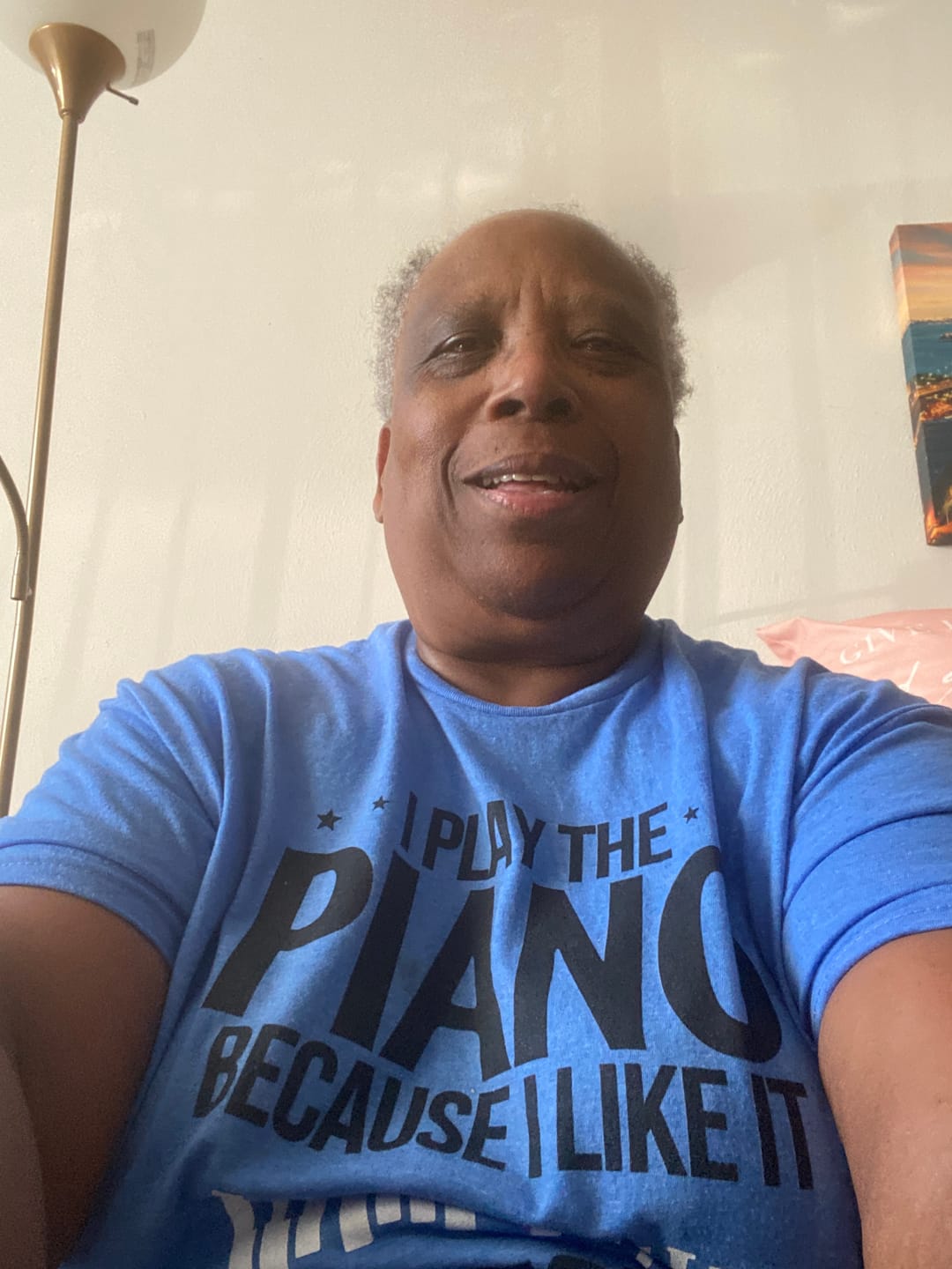 Customer photo review of I Play Because I Like It... (Piano) T-Shirt