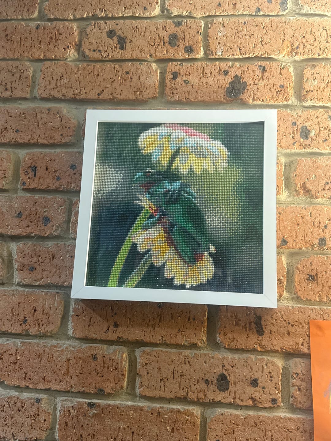 Customer photo review of Full Drill - 5D DIY Diamond Painting Kits Rain Frogs Flowers