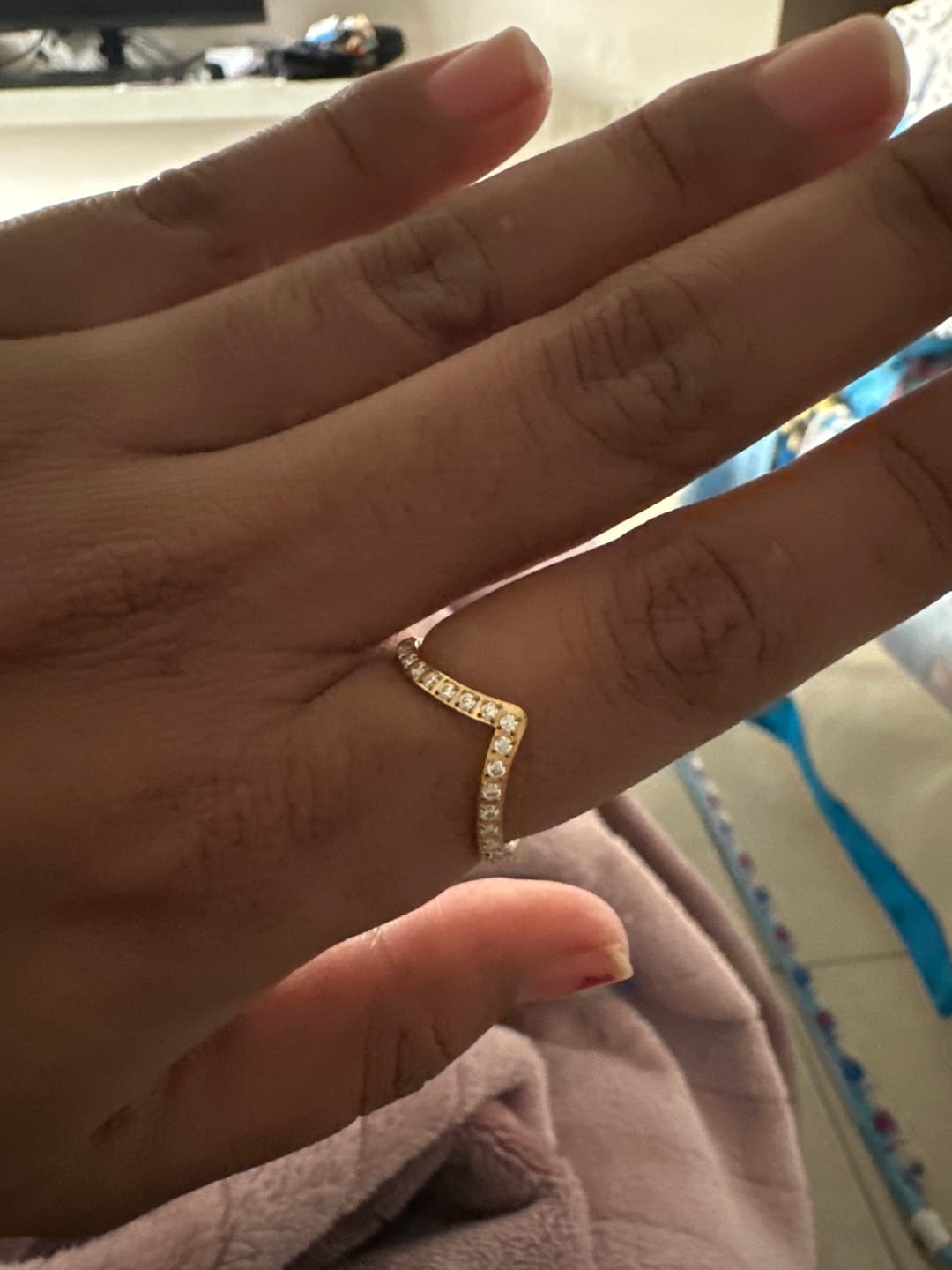 Customer photo review of Chevron Ring