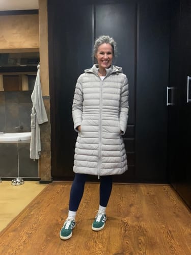 Customer photo review of Latte Midi Parka