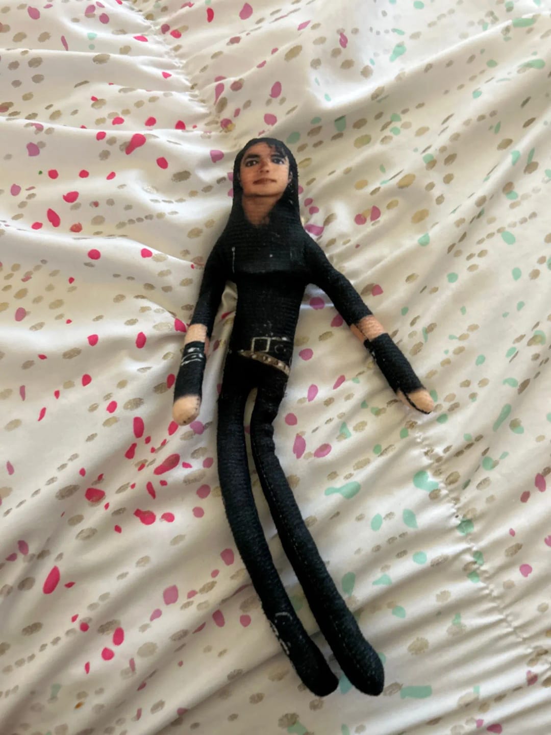 Customer photo review of Mini Michael Doll Plush