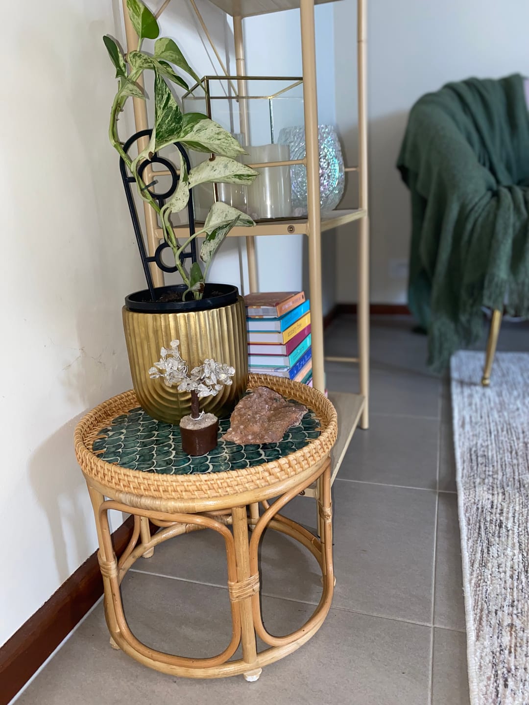 Customer photo review of Sirena Rattan Table Set