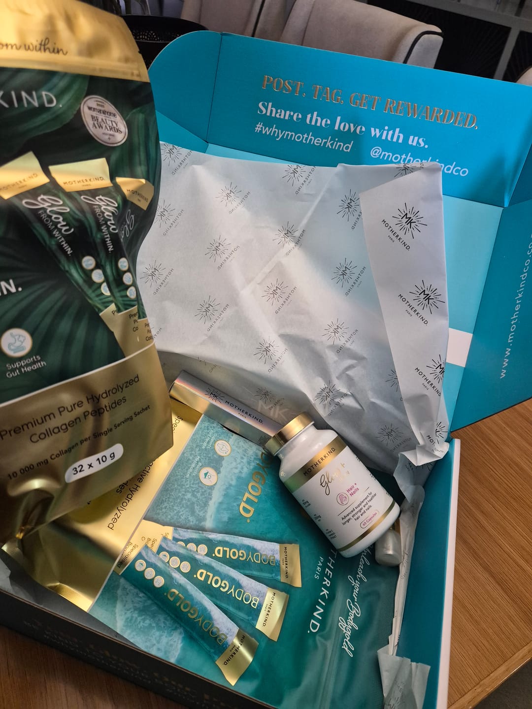Customer photo review of Glow From Within Collagen Single Servings
