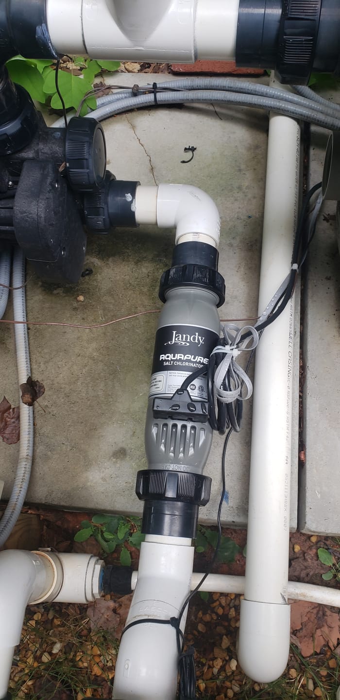 Customer photo review of Jandy AquaPure PureLink Salt Chlorinator Cell Kit | PLC1400