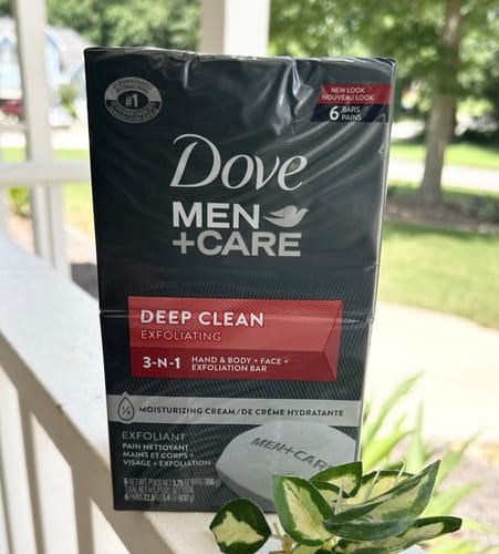Customer photo review of Dove - Bar Soap Men+Deep Clean  3.75oz 6 Pack - 12 Pack (72ct)