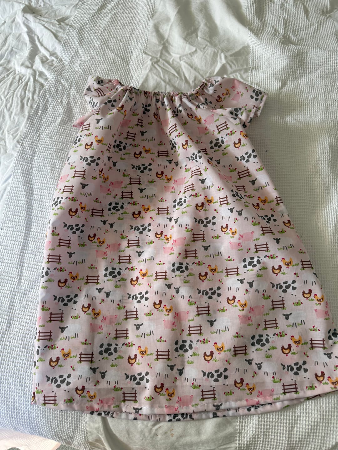 Customer photo review of Farm Animals Polycotton Fabric