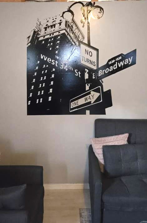Customer photo review of New York City Street Sign, West 34th Street and Broadway Wall Decal. #OS_AA559