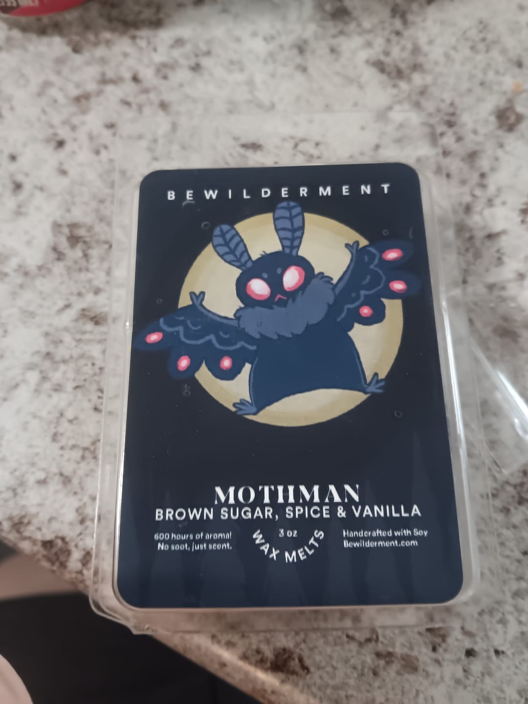 Customer photo review of Mothman Wax Melts