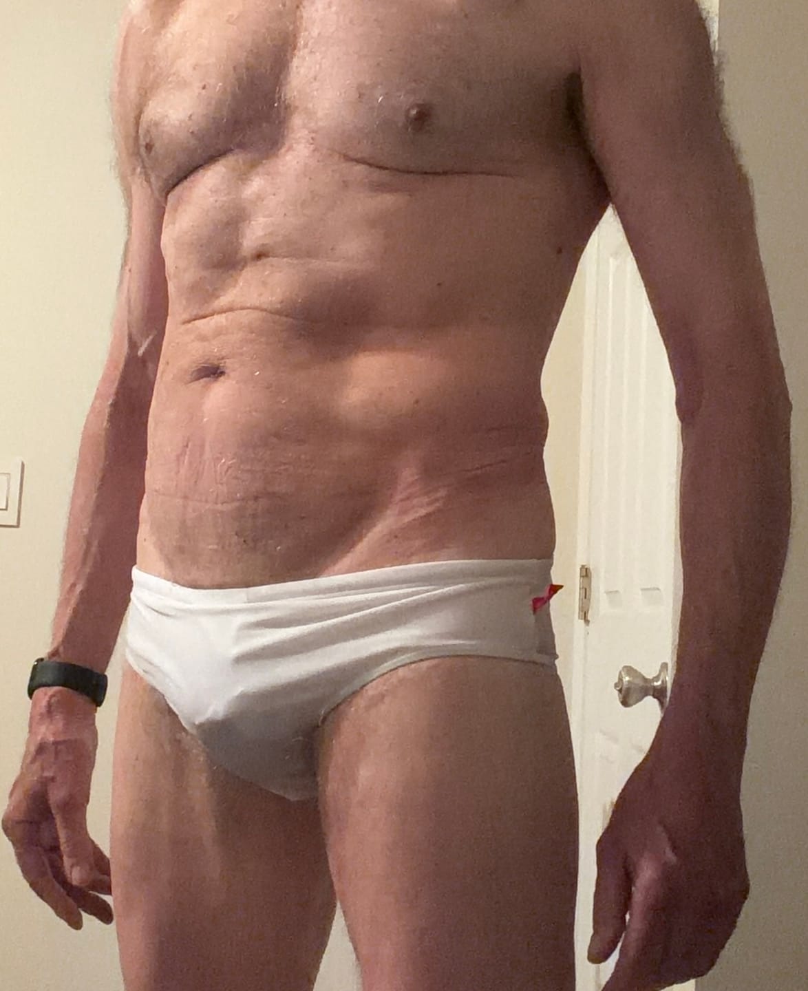 Customer photo review of Men Sexy Pouch Solid Bikini Swim Briefs