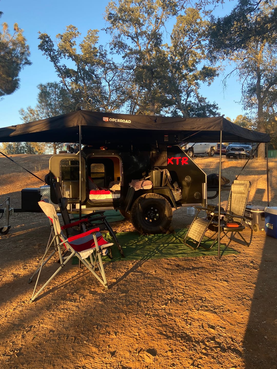 Customer photo review of OPENROAD 180 Free Standing Awning